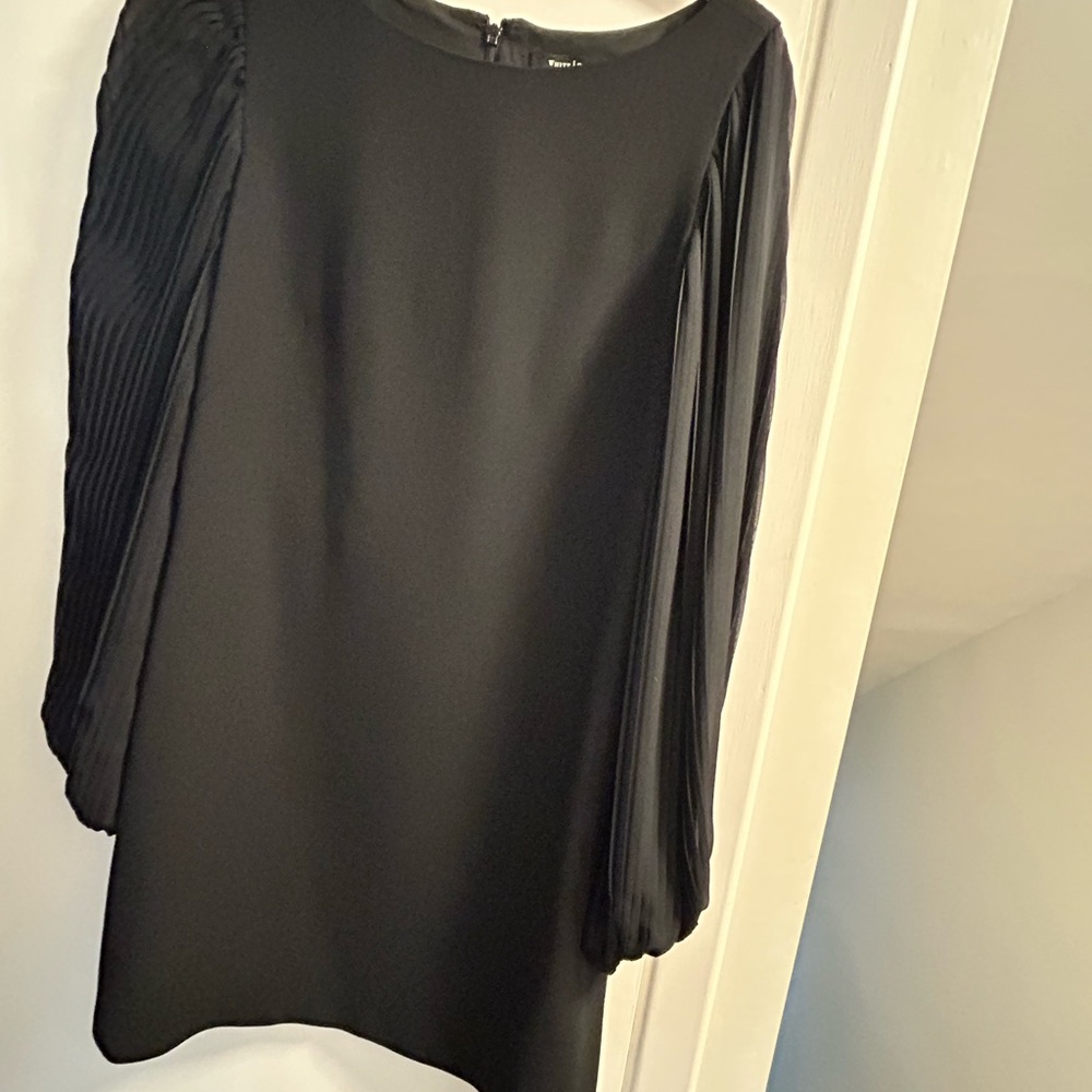 White House Black Market Black Long Sleeve Dress